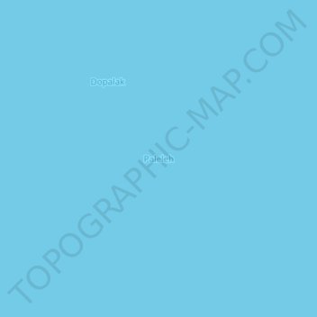 Mapa topográfico Paleleh, altitud, relieve
