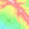 Mapa topográfico Cihurip, altitud, relieve