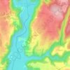 Mapa topográfico La Sagnolle, altitud, relieve
