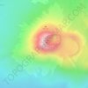 Mapa topográfico Volcán Telica, altitud, relieve