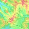 Mapa topográfico Relvinha, altitud, relieve