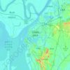 Mapa topográfico Yueyang, altitud, relieve