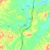 Mapa topográfico 浮槎乡, altitud, relieve