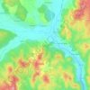 Mapa topográfico Vermoeira, altitud, relieve