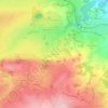 Mapa topográfico Les Boueix, altitud, relieve