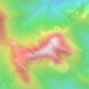Mapa topográfico Serra do Mar, altitud, relieve