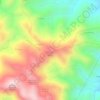 Mapa topográfico Cerro La Mina, altitud, relieve