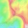 Mapa topográfico Pic des Têtes, altitud, relieve