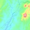 Mapa topográfico La Carolina, altitud, relieve