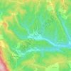 Mapa topográfico Cerdeira, altitud, relieve