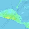 Mapa topográfico Pré Fleuri, altitud, relieve