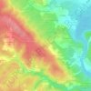 Mapa topográfico Bel-Aspect, altitud, relieve