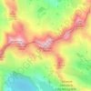 Mapa topográfico Pic d'Estibère, altitud, relieve