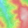 Mapa topográfico Le Roc Pointu, altitud, relieve