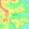Mapa topográfico Logan City, altitud, relieve