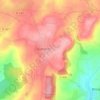 Mapa topográfico Hameau es Cavelier, altitud, relieve