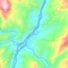 Mapa topográfico La Felisa, altitud, relieve