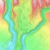 Mapa topográfico Entre Deux, altitud, relieve