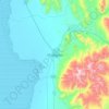 Mapa topográfico Challapata, altitud, relieve
