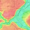 Mapa topográfico Juvisy-sur-Orge, altitud, relieve
