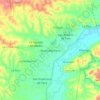 Mapa topográfico Quebrada Seca, altitud, relieve
