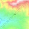 Mapa topográfico Llacaden, altitud, relieve