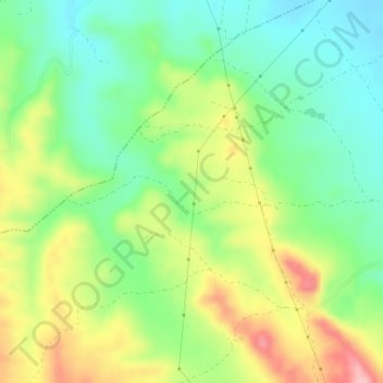 Mapa topográfico Los Hermanillos, altitud, relieve