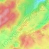 Mapa topográfico Sur le Crêt, altitud, relieve