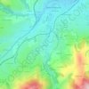 Mapa topográfico Le Creux, altitud, relieve
