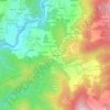 Mapa topográfico Penouços, altitud, relieve