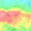 Mapa topográfico La Hunaudière, altitud, relieve