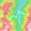 Mapa topográfico Luentein, altitud, relieve