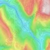 Mapa topográfico Les Cités, altitud, relieve