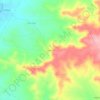 Mapa topográfico Perdices, altitud, relieve