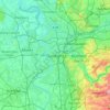 Mapa topográfico Duisburg, altitud, relieve