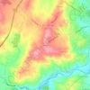 Mapa topográfico Cando, altitud, relieve