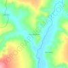Mapa topográfico Barra da Vereda, altitud, relieve