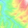Mapa topográfico Huayhuas, altitud, relieve