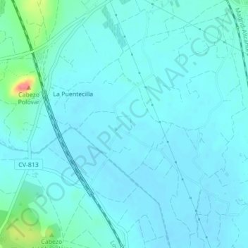 Mapa topográfico San Juan, altitud, relieve