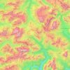 Mapa topográfico Livinallongo del Col di Lana, altitud, relieve