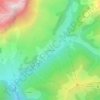 Mapa topográfico Les Avanays, altitud, relieve