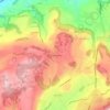 Mapa topográfico Les Trois Chênes, altitud, relieve