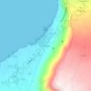 Mapa topográfico Las Puntas, altitud, relieve