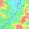 Mapa topográfico Distribuidor Santa Fe, altitud, relieve