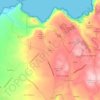 Mapa topográfico Paúl, altitud, relieve