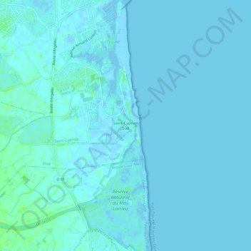 Mapa topográfico Saint-Cyprien Sud, altitud, relieve