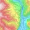 Mapa topográfico di Qua, altitud, relieve