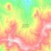 Mapa topográfico San Pedro de Cartago, altitud, relieve