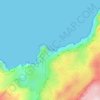 Mapa topográfico Cova de ses Bruixes, altitud, relieve