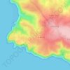 Mapa topográfico Hameau Samson, altitud, relieve